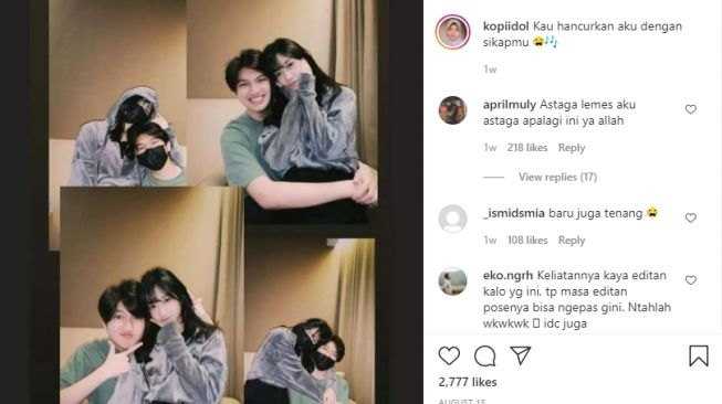 	     Foto skandal diduga Zahra Nur Khaulah eks JKT48 (Instagram @kopiidol)