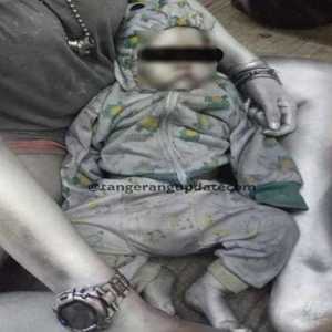 Tega! Bayi 10 Bulan Dicat Silver dan Dibawa Mengemis