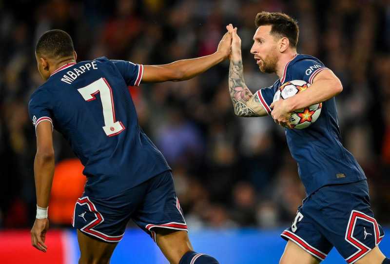 RB Leipzig vs PSG, Lionel Messi cetak dua gol