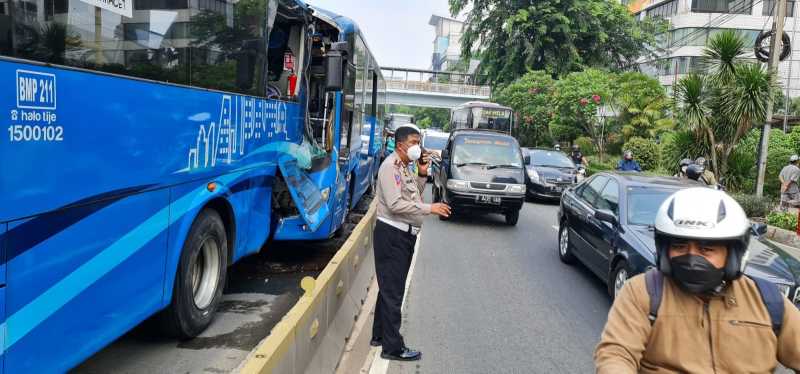 Kronologi Kecelakaan Maut 2 Bus TransJakarta Yang Tewaskan 3 Orang