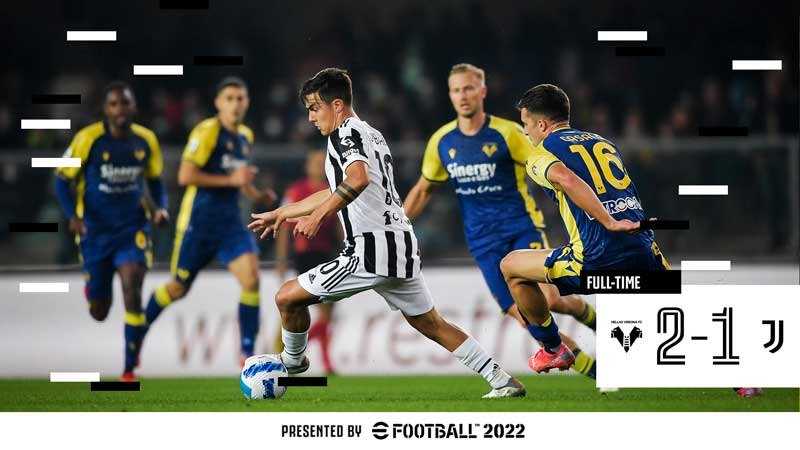 Hasil Liga Italia: Verona vs Juventus 2-1 (@juventusfcen/Twitter)
