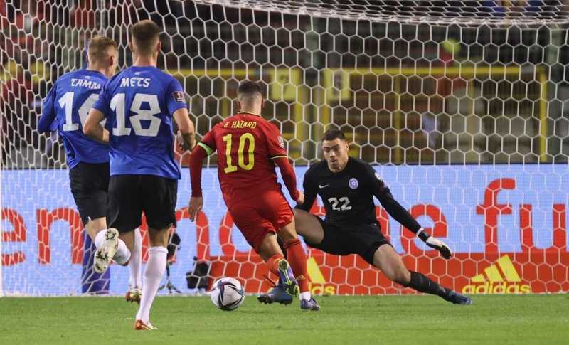 Hasil Kualifikasi Piala Dunia 2022 Belgia menang 3-1 atas Estonia dan memastikan lolos ke Qatar