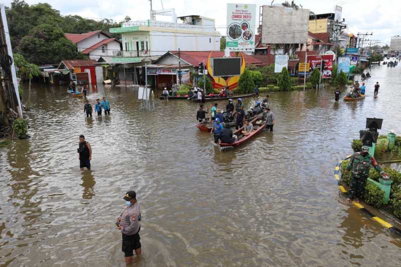Kondisi Banjir di Sintang, Kalimantan Barat
