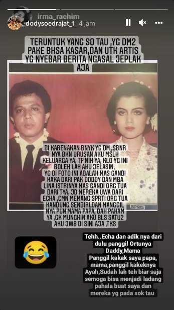 Klarifikasi Doddy Sudradjat soal foto ayah dan ibu Vanessa Angel