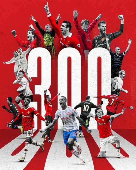 Manchester United meraih kemenangan ke-300 untuk laga tandang di Premier League