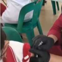 Viral Vaksinator Beri Suntikan Tanpa Vaksin ke Siswa SD di Medan