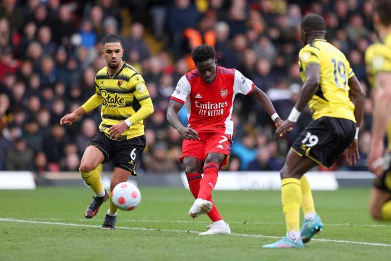     Hasil Liga Inggris: Watford vs Arsenal 2-3, Bukayo Saka menyumbang satu gol dan satu assist untuk kemenangan The Gunners