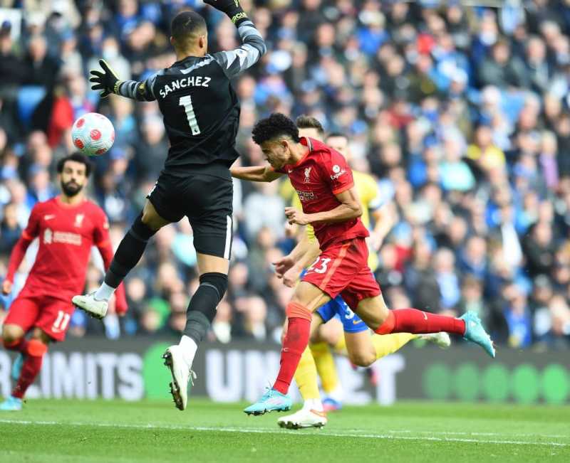     Hasil Liga Inggris: Brighton vs Liverpool 0-2. Luis Diaz mencetak gol pembuka kemenangan Liverpool