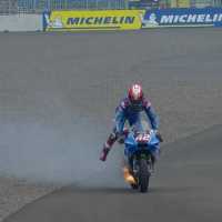 Mengerikan, Ini Video Motor Alex Rins Terbakar Saat Latihan Bebas MotoGP Mandalika