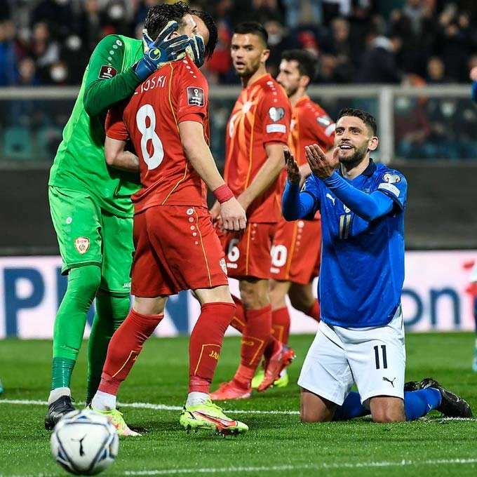     Hasil Playoff Piala Dunia Zona Eropa: Italia vs Macedonia Utara 0-1, kekalahan ini memastikan Italia gagal lolos ke Piala Dunia 2022 Qatar