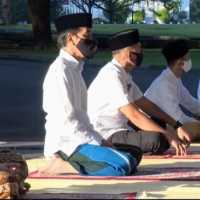Presiden Jokowi Salat Idulfitri 1443 H di Yogyakarta, Anies Baswedan di JIS