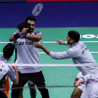 India Juara Thomas Cup, Gunduli Indonesia 3-0