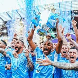 Momen Pesta Juara Manchester City Usai Raih Gelar Liga Inggris