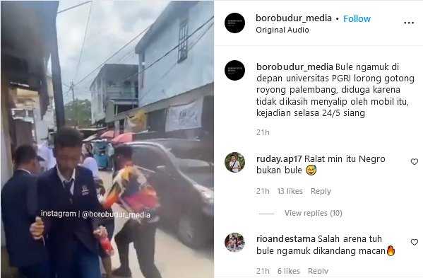     Viral bule pukuli pengemudi mobil di Palembang