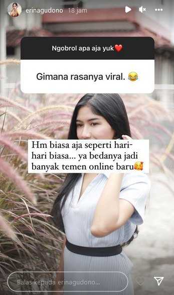     Unggahan Erina Gudono usai hubungannya dengan Kaesang Pangarep viral (@erinagudono / Instagram)