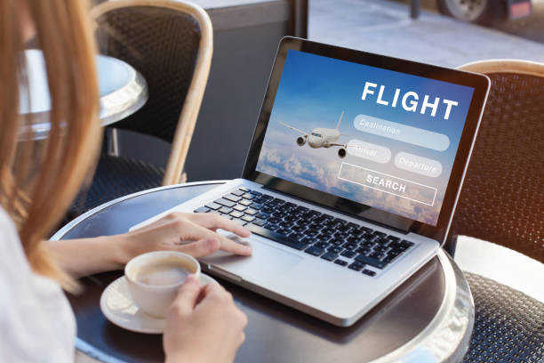     Ilustrasi pemesanan tiket pesawat online