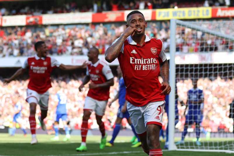     Hasil Liga Inggris: Arsenal vs Leicester City 4-2, Gabriel Jesus mencetak dua gol 