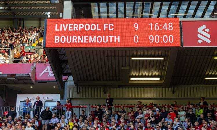     Hasil Liga Inggris: Liverpool vs Bournemouth 9-0