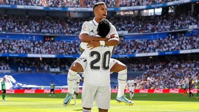     Hasil Liga Spanyol: Real Madrid vs Real Betis 2-1, Los Blancos menjaga rekor kemenangan 100 persen di musim ini dan menduduki puncak klasemen