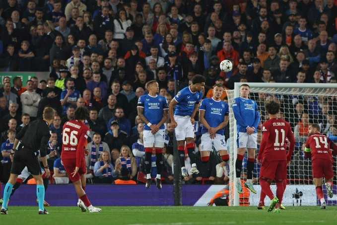     Haisl Liga Champions: Liverpool vs Rangers 2-0, Trent Alexander-Arnold mencetak gol indah untuk The Reds