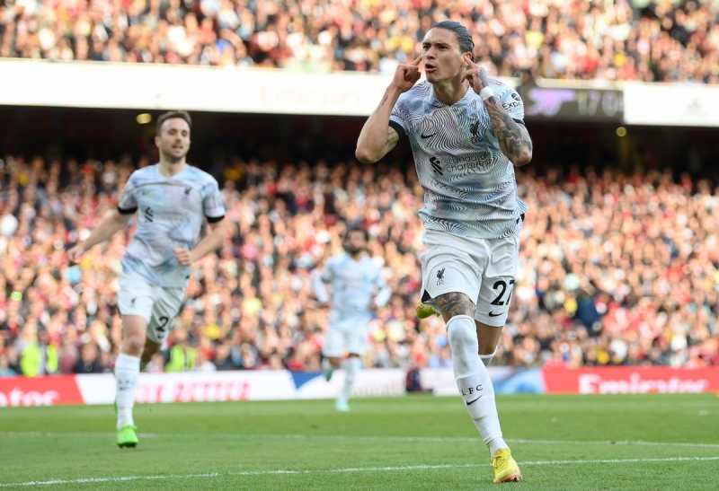     Hasil Liga Inggris: Arsenal vs Liverpool 3-2, Darwin Nunez menyumbang 1 gol untuk Liverpool