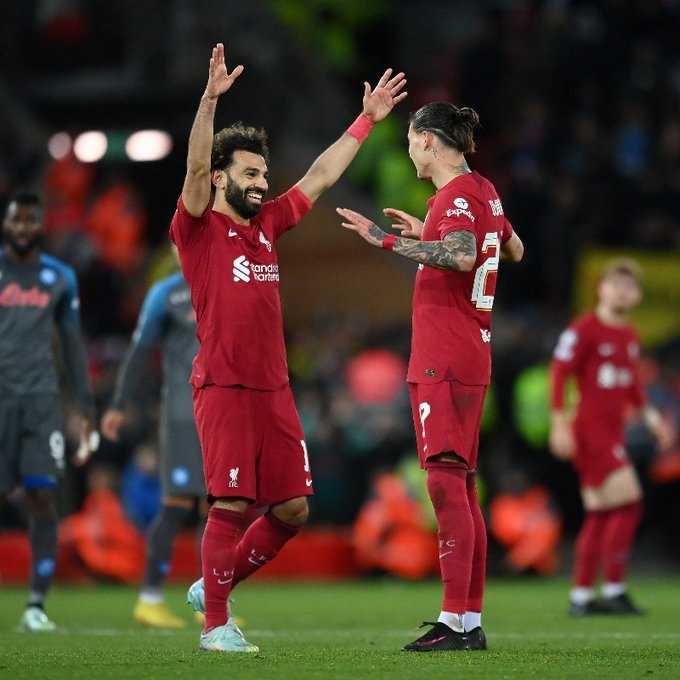     Hasil Liga Champions: Liverpool vs Napoli 2-0, Mohamed Salah dan Darwin Nunez menjadi penentu kemenangan The Reds