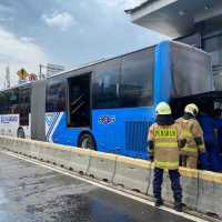 Bus TransJakarta Terbakar, Mesinnya Meledak di Rawamangun