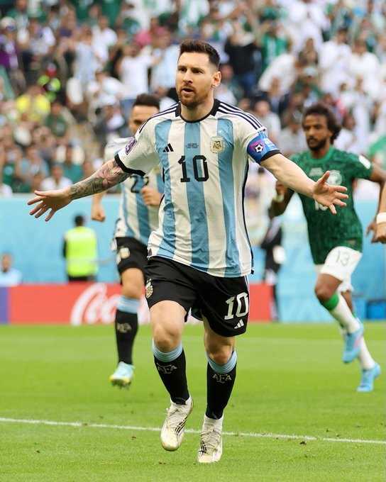     Piala Dunia 2022: Argentina vs Arab Saudi 1-2, Lionel Messi mencetak gol pertama Argentina lewat tendangan penalti
