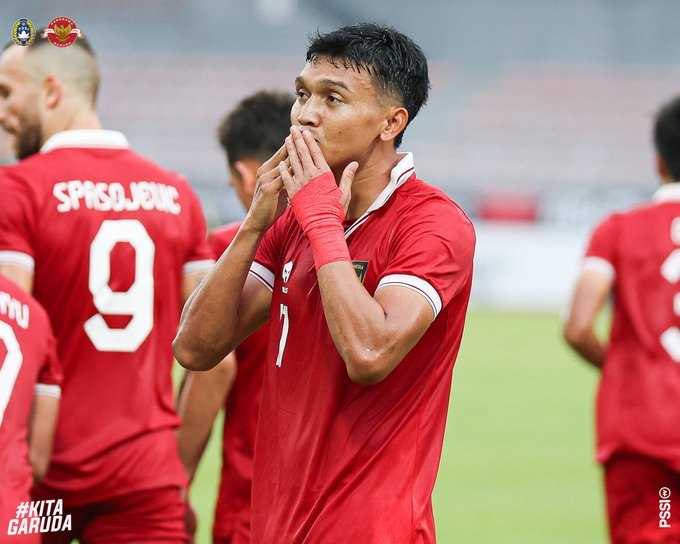    Piala AFF 2022: Dendy mencetak satu gol saat Timnas Indonesia menang 7-0 saat melawan Brunei Darussalam,