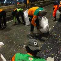 Pesta Malam Tahun Baru di Jakarta Hasilkan 74 Ton Sampah
