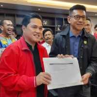 Erick Thohir Daftar Jadi Calon Ketum PSSI, Diantar Kaesang Hingga Raffi Ahmad