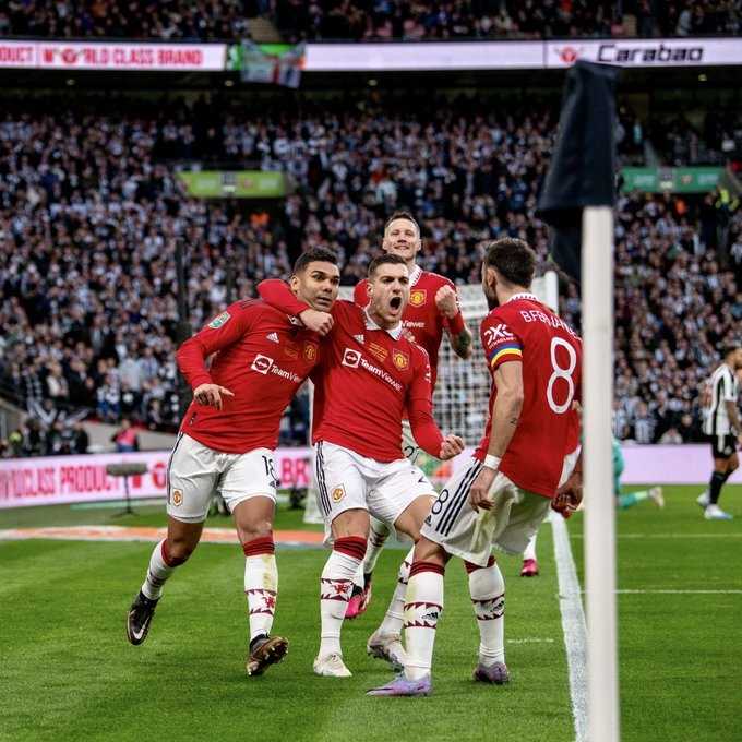     Final Carabao Cup: Manchester United vs Newcastle United, Casemiro membawa Setan Merah unggul