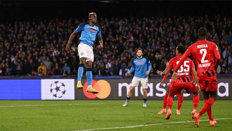     Liga Champions: Napoli vs Eintracht Frankfurt 3-0 (5-0), Victor Osimhen mencetak brace 