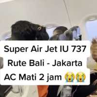 AC Pesawat Super Air Jet Mati Saat Terbang, Kemenhub Layangkan Surat Teguran