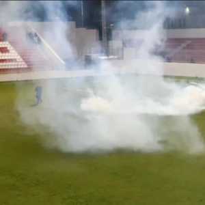 Tentara Israel Serbu Laga Liga Palestina dengan Gas Air Mata