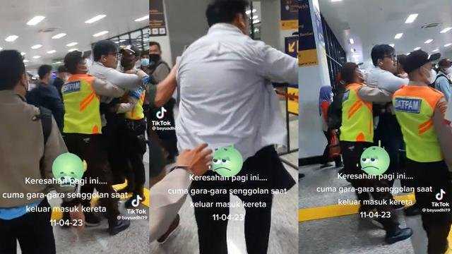     Aksi Yudo Andreawan mengamuk di Stasiun Manggarai viral di media sosial