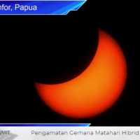 LIVE: Detik-detik Gerhana Matahari Hibrida Total di Biak