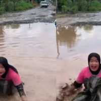 Simsalabim, Jalan Lubang dan Berlumpur di Lampung Kini Mulus Jelang Kedatangan Jokowi