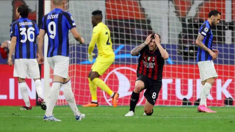    AC Milan vs Inter Milan 0-2, Sandro Tonalli gagal memanfaatkan peluang untuk mengejar ketertinggalan
