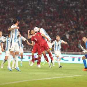 Potret Keseruan Indonesia vs Argentina di Laga FIFA Match Day
