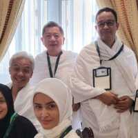 Adem, Anies dan Ganjar Bertemu di Sela Ibadah Haji di Mekkah