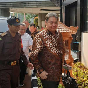 Airlangga Hartarto Hadapi 46 Pertanyaan Selama 13 Jam Diperiksa Kejagung