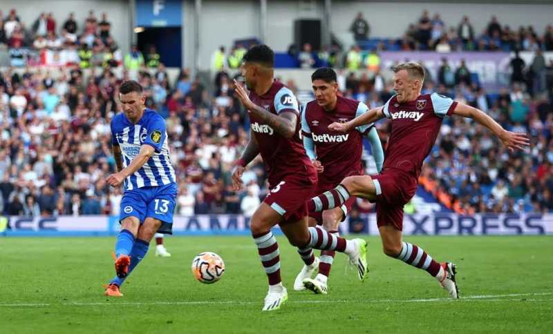     Brighton & Hove Albion vs West Ham United 1-3