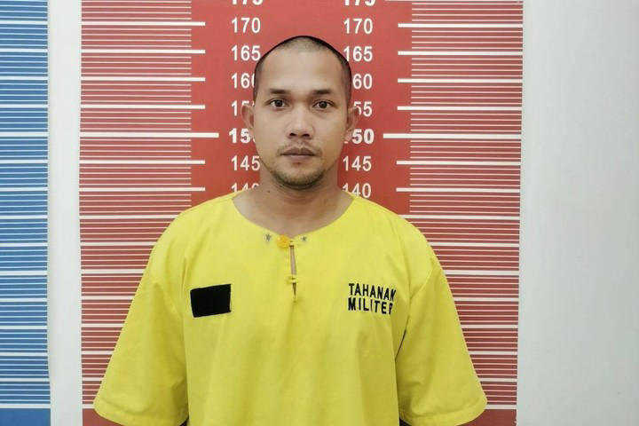     Tampang Praka J tersangka penganiayaan hingga menewaskan warga Aceh yang diduga melibatkan oknum Paspampres Praka RM (Puspen TNI)
