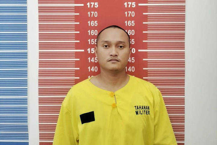     Tampang Praka HS tersangka penganiayaan hingga menewaskan warga Aceh yang diduga melibatkan oknum Paspampres Praka RM (Puspen TNI)