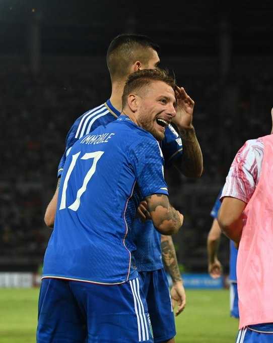     Makedonia Utara vs Italia 1-1, Ciro Immobile mencetak gol untuk Gli Azzurri