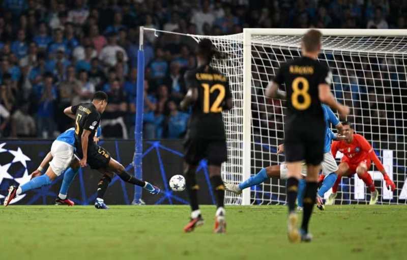     Napoli vs Real Madrid 2-3,Jude Bellingham kembali mencetak gol untuk Los Blancos (uefa.com)