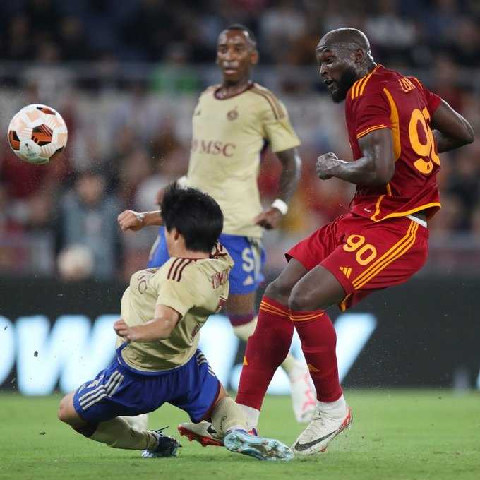     AS Roma vs Servette 4-0, AS Roma pesta gol dan salah satu gol dicetak Romelu Lukaku (X: @ASRomaEN)