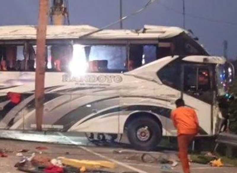 Daftar 12 Identitas Korban Kecelakaan Bus Maut Handoyo Di Tol Cipali