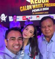 Raffi Ahmad-Nagita Slavina Masuk Deretan Pendukung Prabowo-Gibran Saat Debat Cawapres